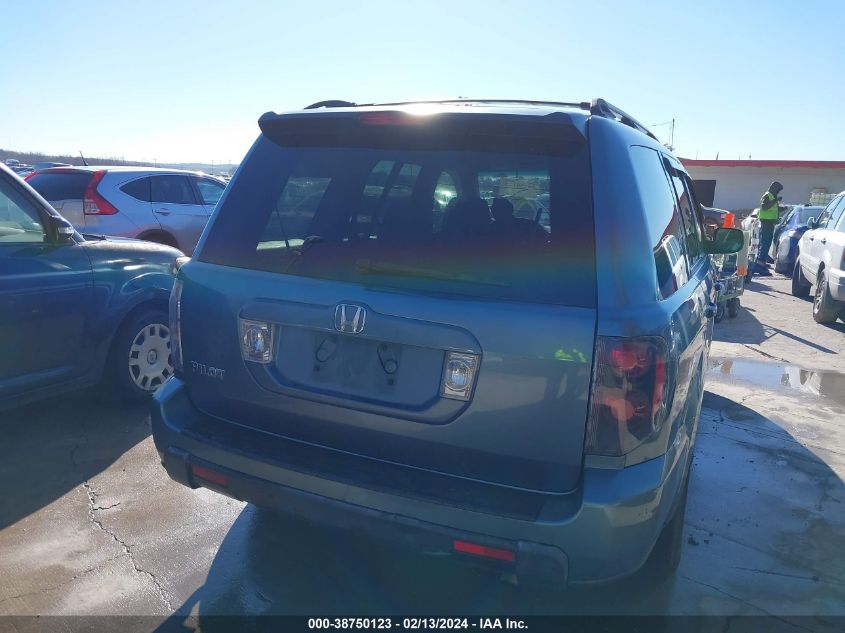 2006 Honda Pilot Lx VIN: 5FNYF281X6B052174 Lot: 39539958