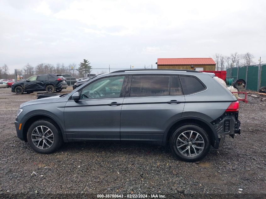 2021 Volkswagen Tiguan 2.0T S VIN: 3VV0B7AX3MM038342 Lot: 38750643