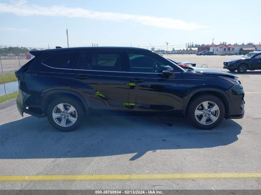 2022 Toyota Highlander L VIN: 5TDCZRAH0NS101572 Lot: 38750934