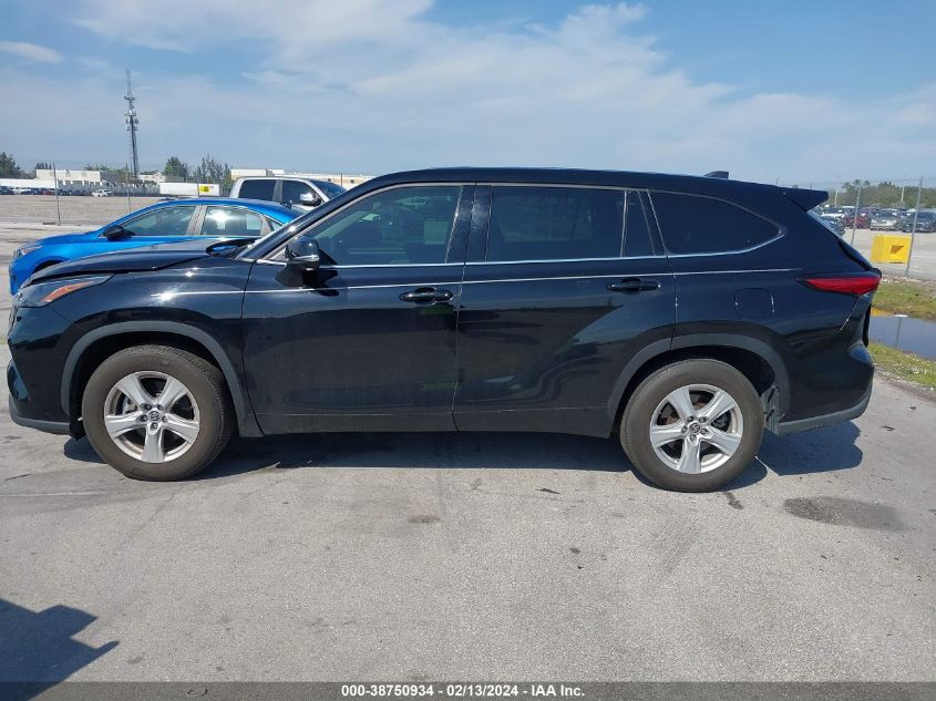 2022 Toyota Highlander L VIN: 5TDCZRAH0NS101572 Lot: 38750934