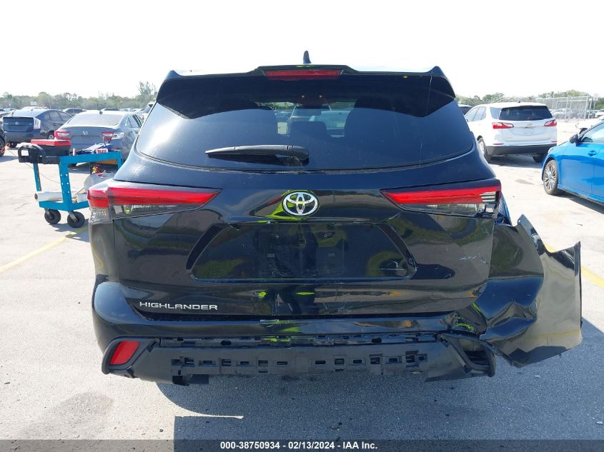 2022 Toyota Highlander L VIN: 5TDCZRAH0NS101572 Lot: 38750934