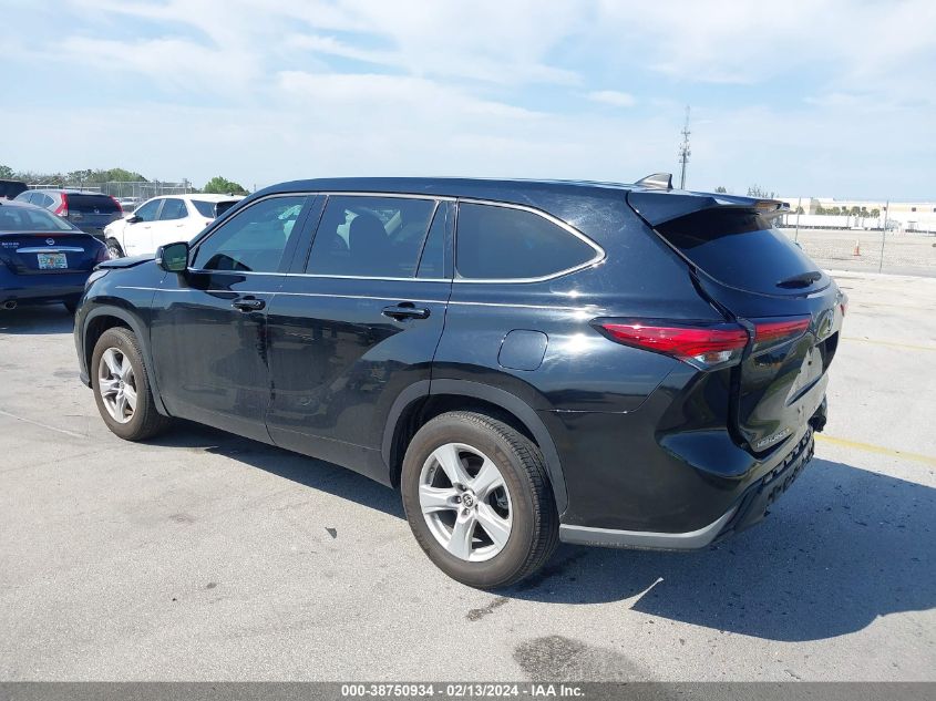 2022 Toyota Highlander L VIN: 5TDCZRAH0NS101572 Lot: 38750934