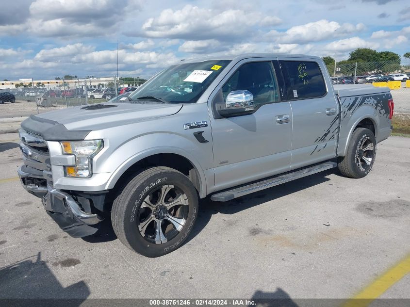 1FTEW1CP2FKD93919 2015 Ford F-150 Lariat