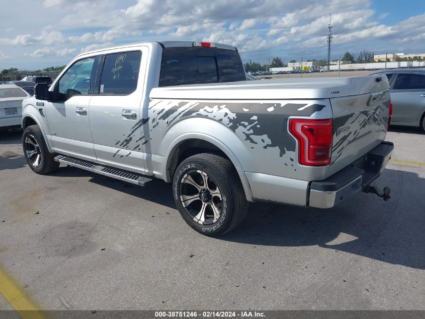 1FTEW1CP2FKD93919 2015 Ford F-150 Lariat