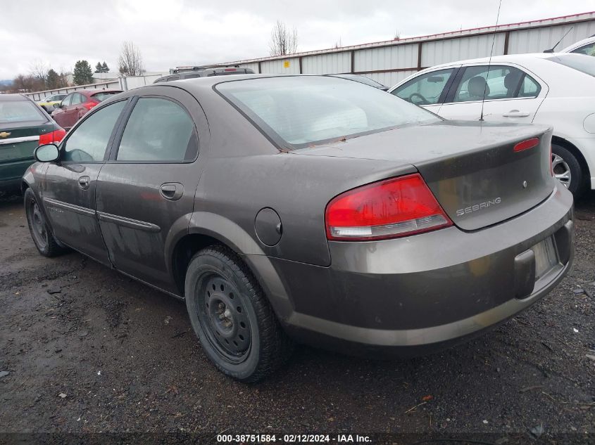 2001 Chrysler Sebring Lxi VIN: 1C3EL56U11N593851 Lot: 38751584