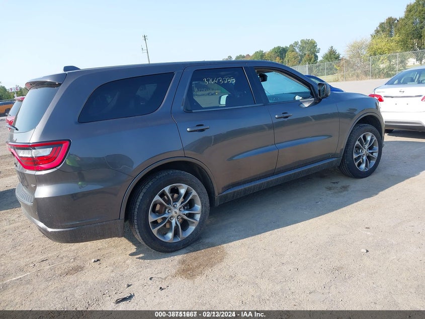 2020 DODGE DURANGO GT AWD - 1C4RDJDG1LC248964