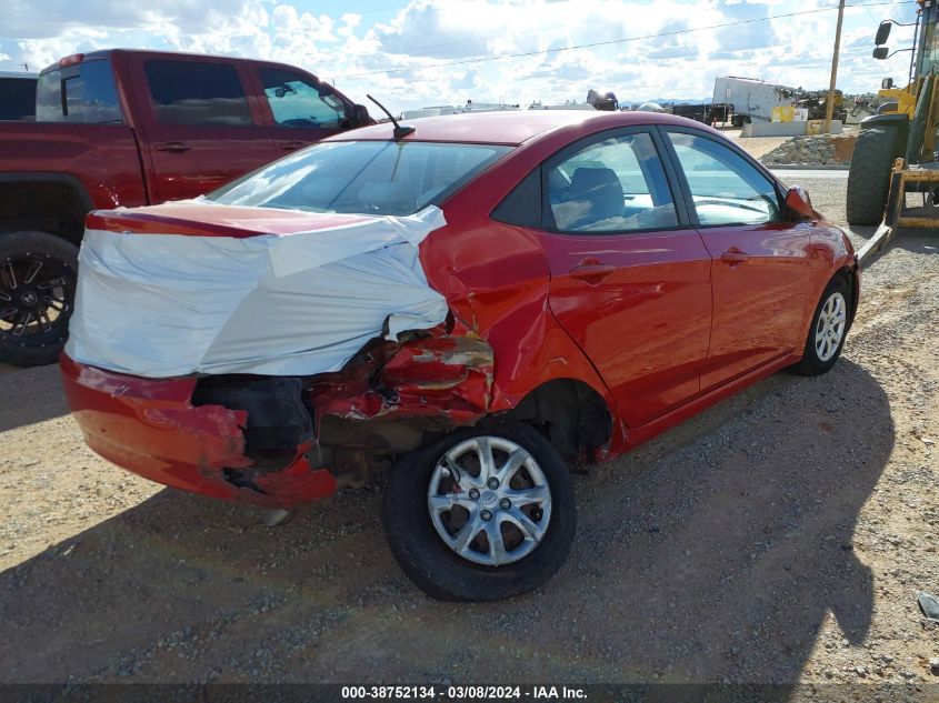 2013 Hyundai Accent Gls VIN: KMHCT4AEXDU560947 Lot: 38752134