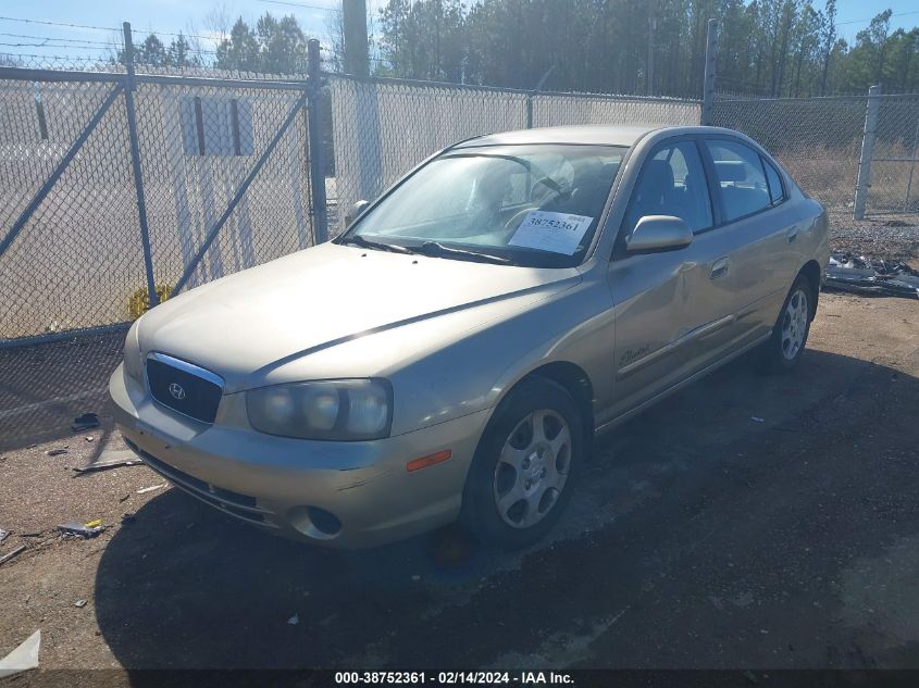 2001 Hyundai Elantra Gls VIN: KMHDN45D81U155522 Lot: 38752361