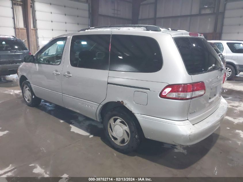 2002 Toyota Sienna Le VIN: 4T3ZF13C72U502410 Lot: 38752714