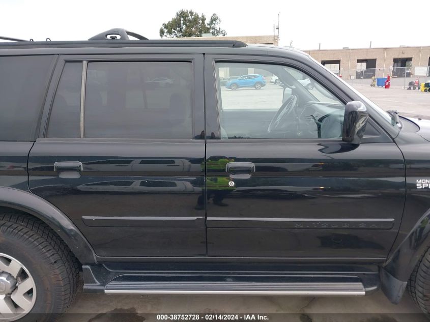 2000 Mitsubishi Montero Sport Ltd VIN: JA4LS41R7YP807348 Lot: 38752728