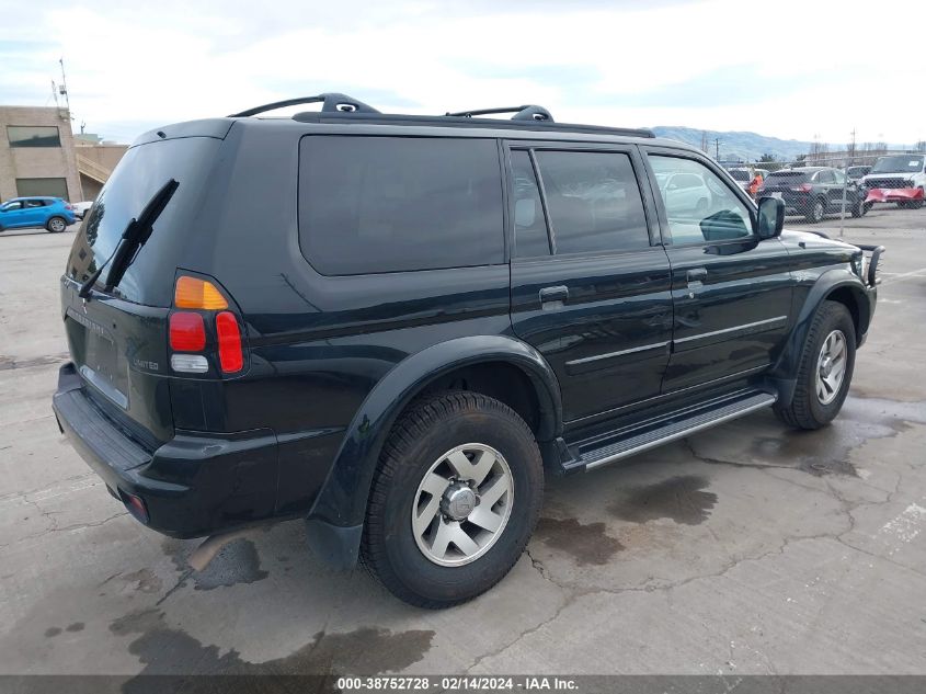 2000 Mitsubishi Montero Sport Ltd VIN: JA4LS41R7YP807348 Lot: 38752728