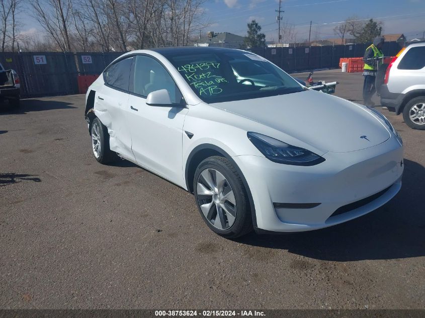 2022 TESLA MODEL Y LONG RANGE DUAL MOTOR ALL-WHEEL DRIVE - 7SAYGDEE7NF484397