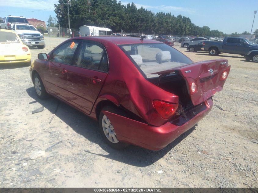 2003 Toyota Corolla Le VIN: 2T1BR38E23C103902 Lot: 38753694