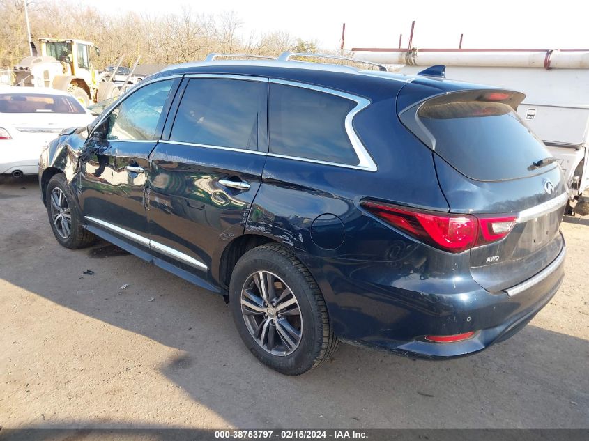 2019 Infiniti Qx60 Luxe VIN: 5N1DL0MMXKC523416 Lot: 38753797