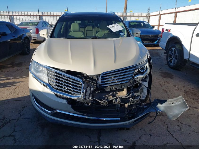 2016 Lincoln Mkx Reserve VIN: 2LMTJ6LR6GBL22884 Lot: 38754158