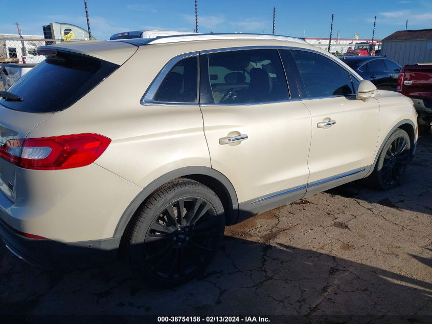 2016 Lincoln Mkx Reserve VIN: 2LMTJ6LR6GBL22884 Lot: 38754158