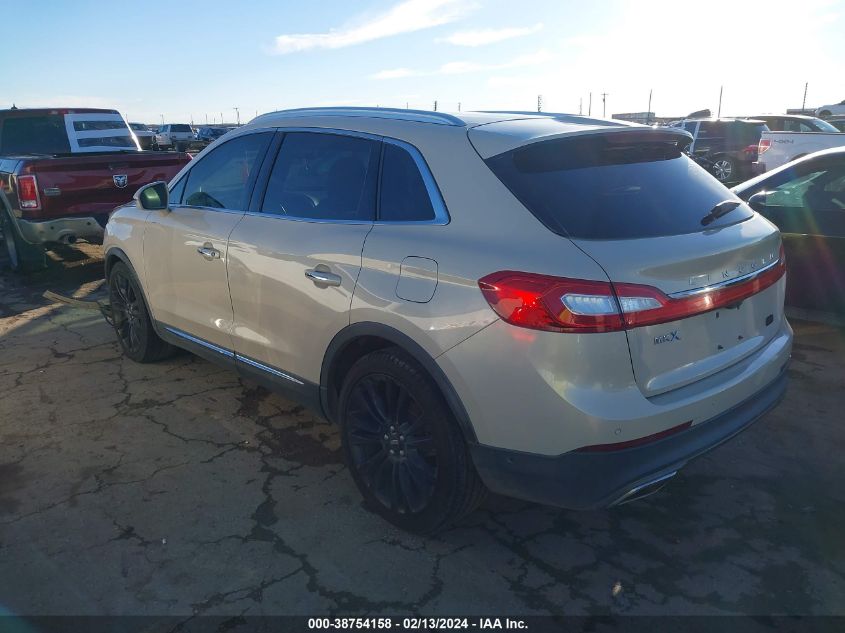 2016 Lincoln Mkx Reserve VIN: 2LMTJ6LR6GBL22884 Lot: 38754158