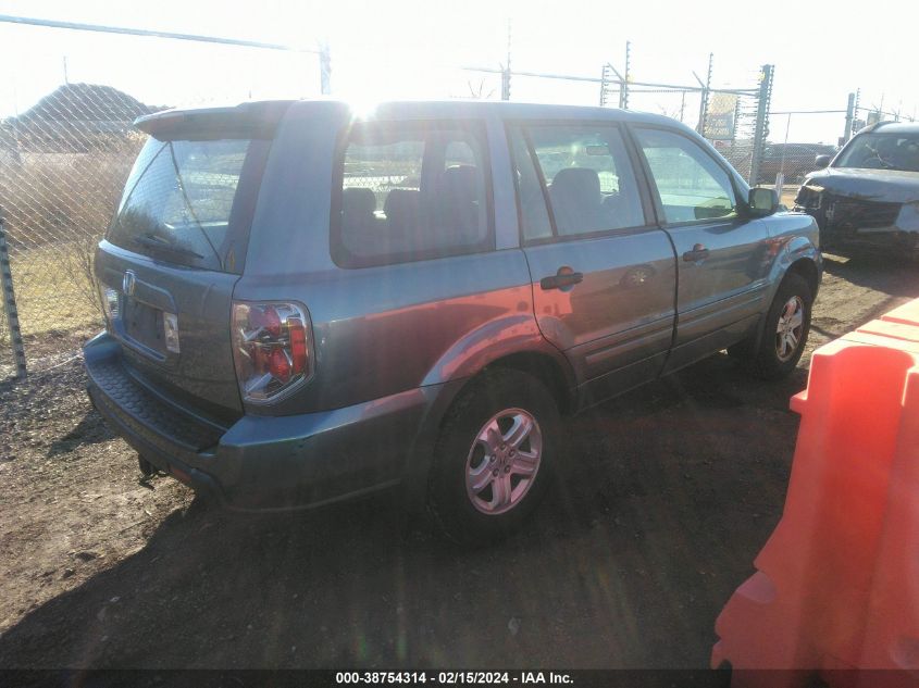 2007 Honda Pilot Lx VIN: 5FNYF281X7B018608 Lot: 38754314