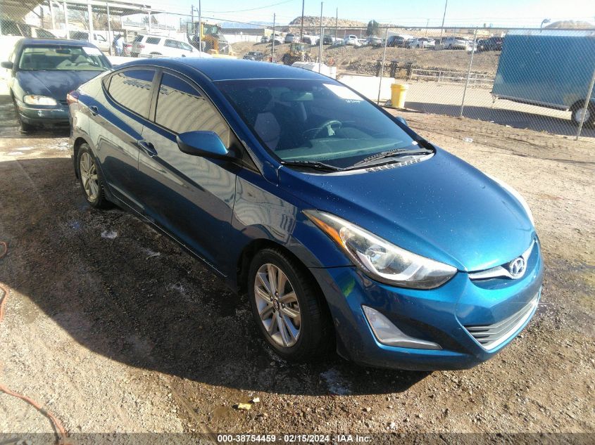 2016 Hyundai Elantra Se VIN: KMHDH4AE1GU503837 Lot: 38754459