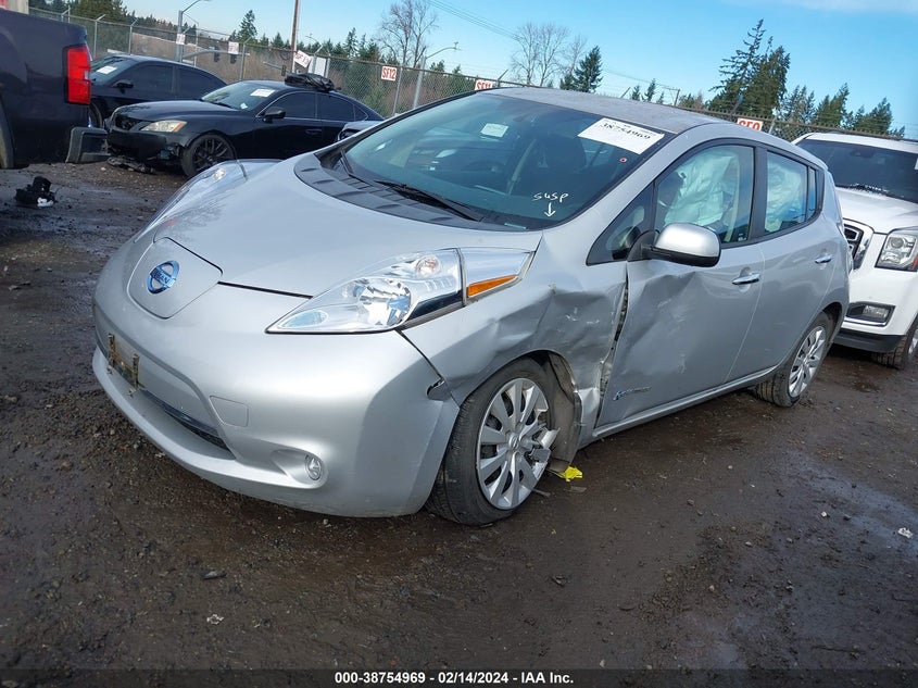 2014 Nissan Leaf S VIN: 1N4AZ0CP4EC340525 Lot: 38754969