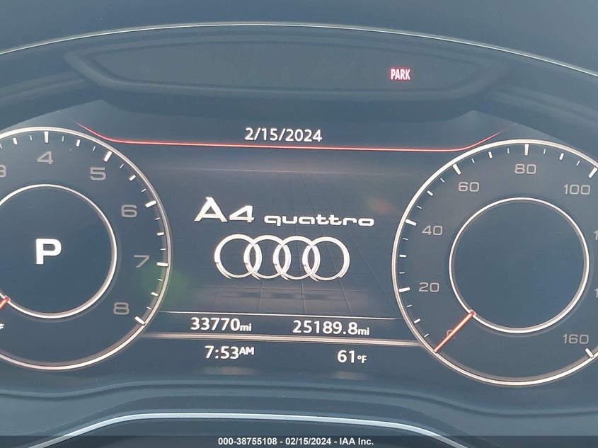 VIN WAUENAF43KN007941 2019 AUDI A4 PREMIUM PLUS