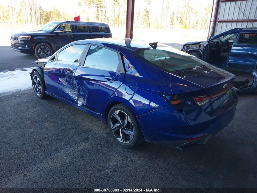 VIN 5NPLN4AG9NH056157 2022 HYUNDAI ELANTRA SEL