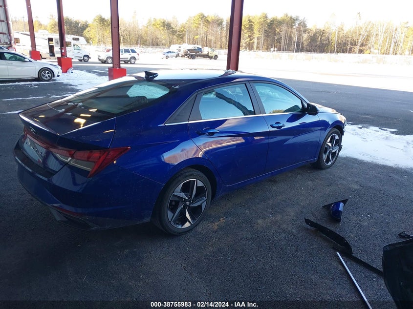 VIN 5NPLN4AG9NH056157 2022 HYUNDAI ELANTRA SEL
