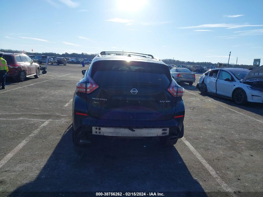 2016 Nissan Murano Sv VIN: 5N1AZ2MH7GN115001 Lot: 38756262