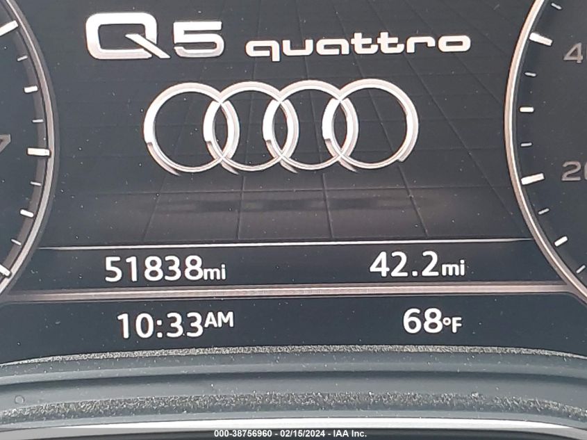 2018 Audi Q5 2.0T Premium/2.0T Tech Premium VIN: WA1BNAFY2J2114787 Lot: 38756960