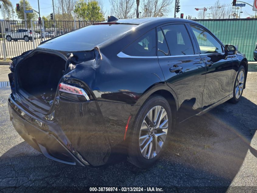 2022 Toyota Mirai Le VIN: JTDAAAAA4NA006464 Lot: 38756974