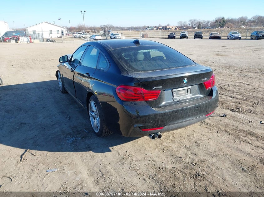 2018 BMW 430I Gran Coupe xDrive VIN: WBA4J3C55JBG95511 Lot: 38757185