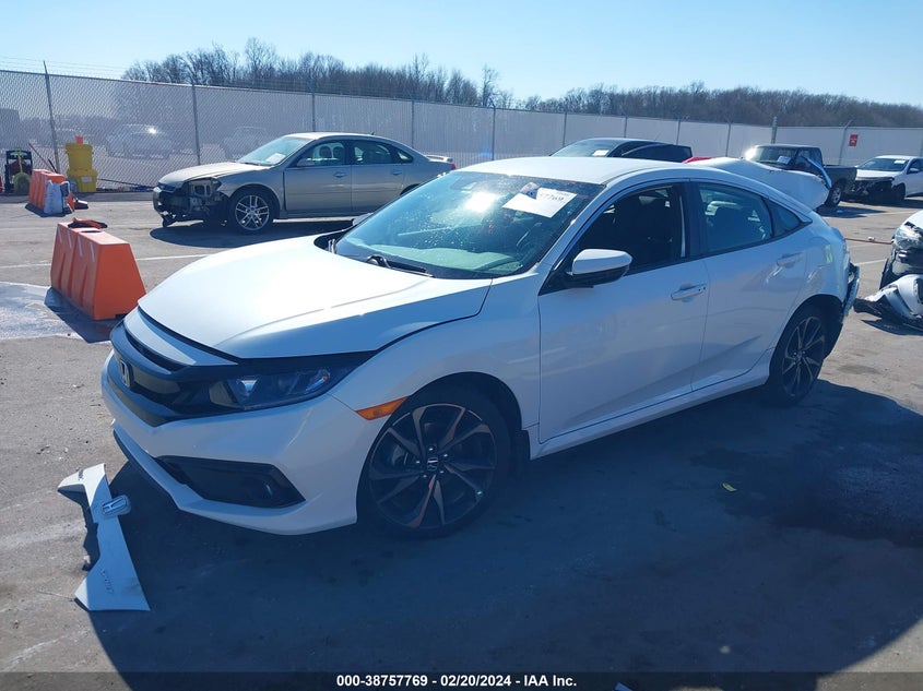 VIN 19XFC2F8XME001115 2021 HONDA CIVIC SPORT