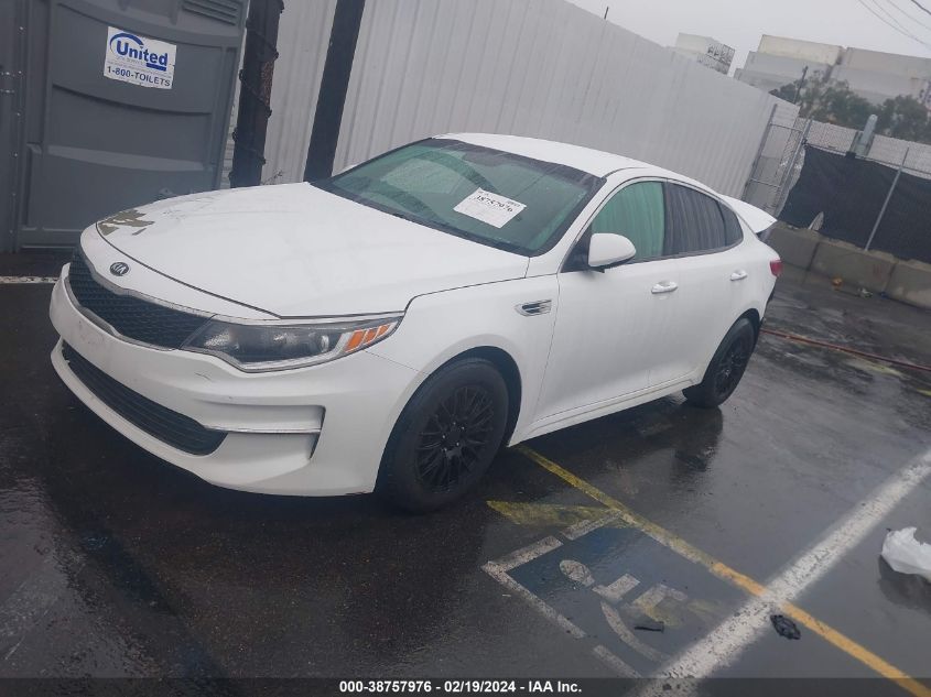 2016 Kia Optima Lx VIN: 5XXGT4L36GG019129 Lot: 38757976