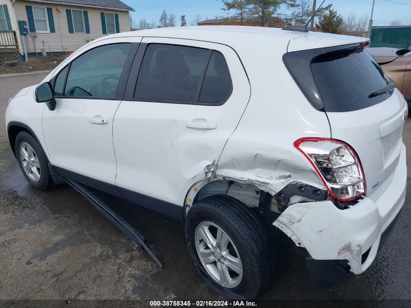 2020 Chevrolet Trax Fwd Ls VIN: KL7CJKSB8LB058576 Lot: 38758345