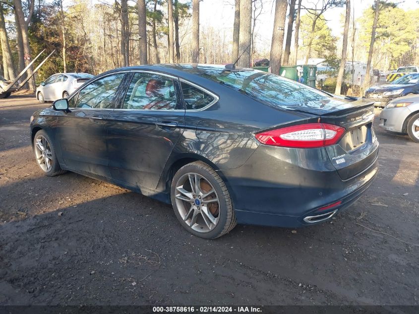 2014 Ford Fusion Titanium VIN: 3FA6P0K91ER350980 Lot: 40778743