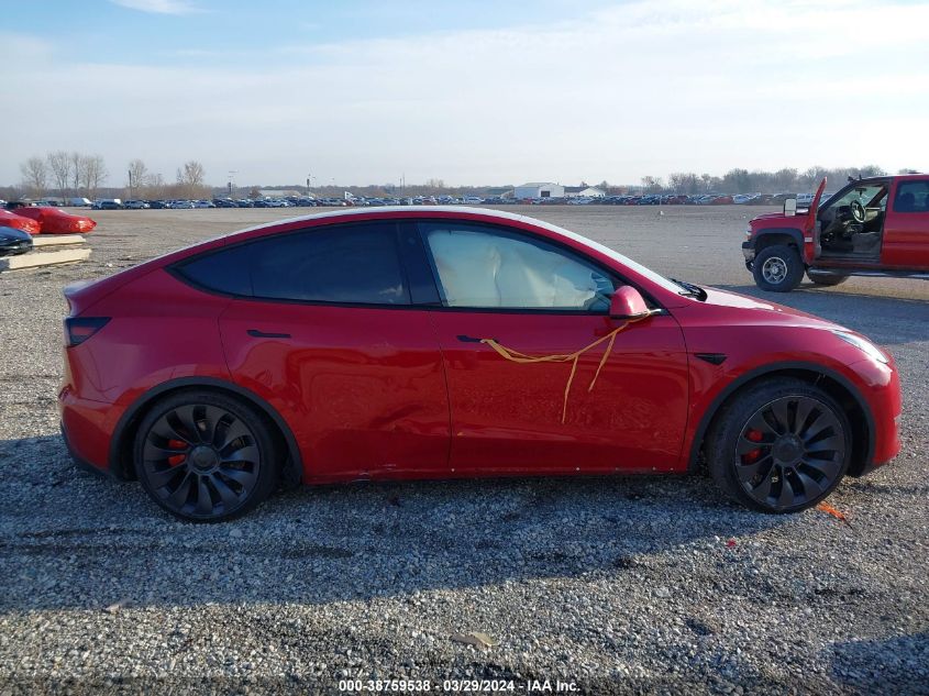 2023 Tesla Model Y Awd/Performance Dual Motor All-Wheel Drive VIN: 7SAYGDEF9PF646672 Lot: 38759538