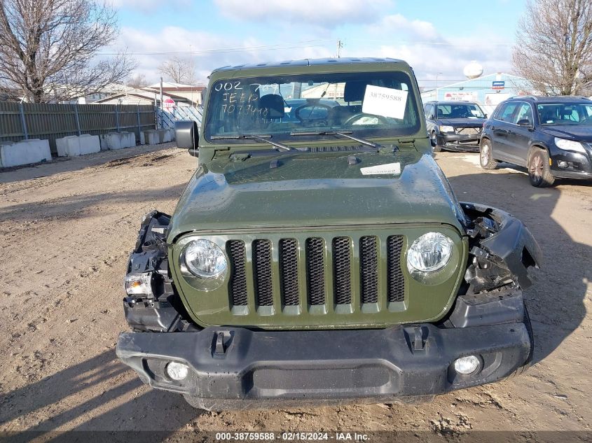 2022 Jeep Wrangler Sport S 4X4 VIN: 1C4HJXAGXNW133647 Lot: 38759588