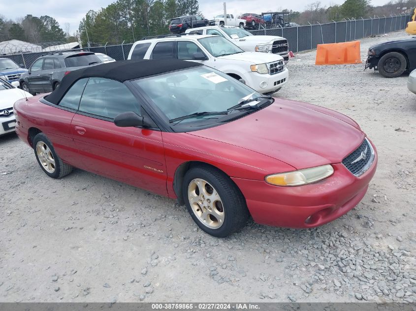 1999 Chrysler Sebring Jxi VIN: 3C3EL55H1XT560636 Lot: 38759865