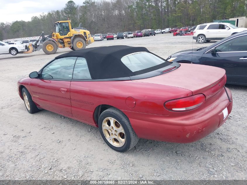 1999 Chrysler Sebring Jxi VIN: 3C3EL55H1XT560636 Lot: 38759865