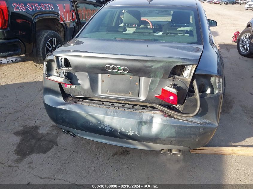 2006 Audi S4 4.2 VIN: WAUGL78E76A022219 Lot: 38760090