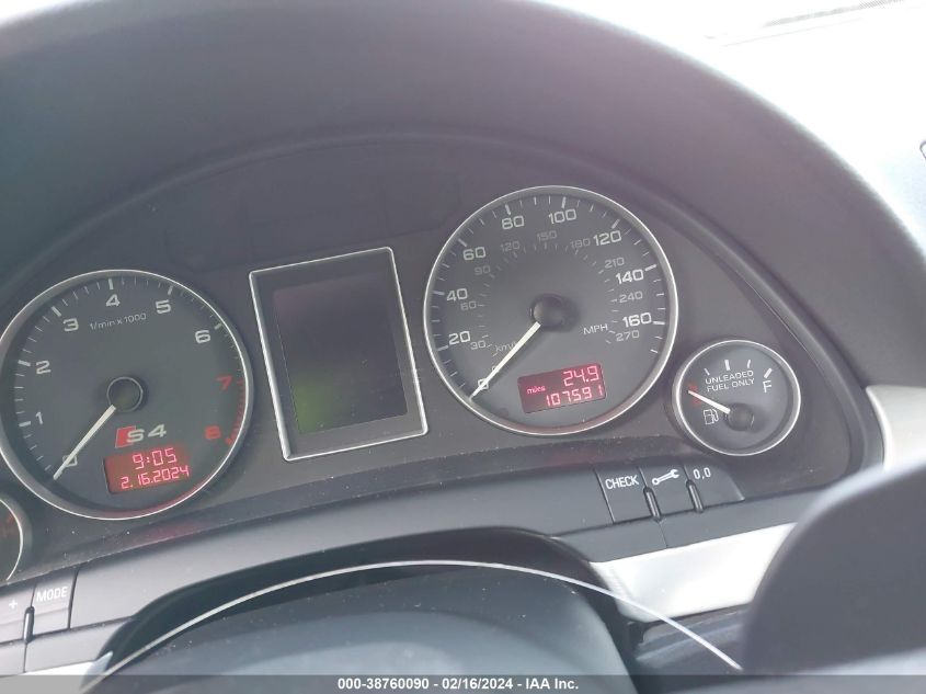 2006 Audi S4 4.2 VIN: WAUGL78E76A022219 Lot: 38760090