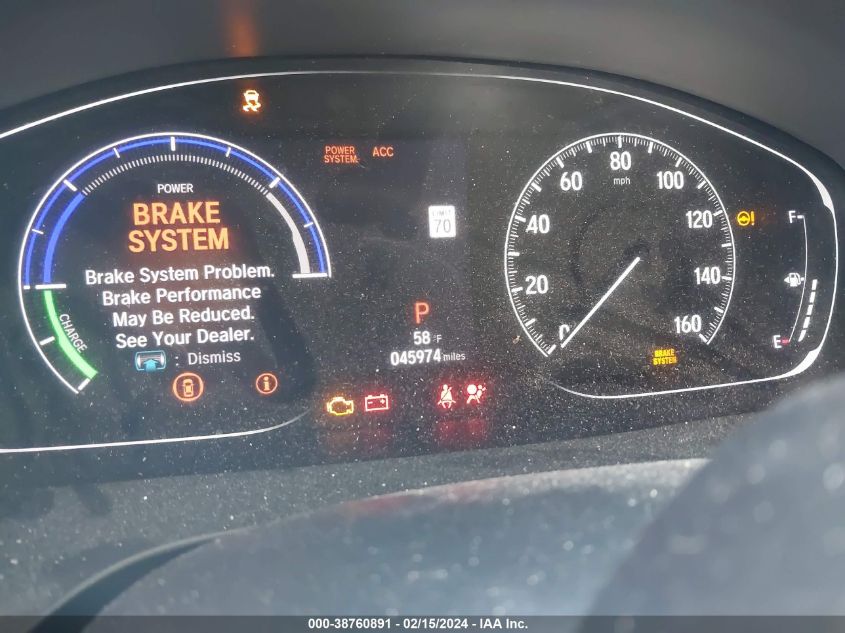 VIN 19XZE4F59NE015341 2022 HONDA INSIGHT EX