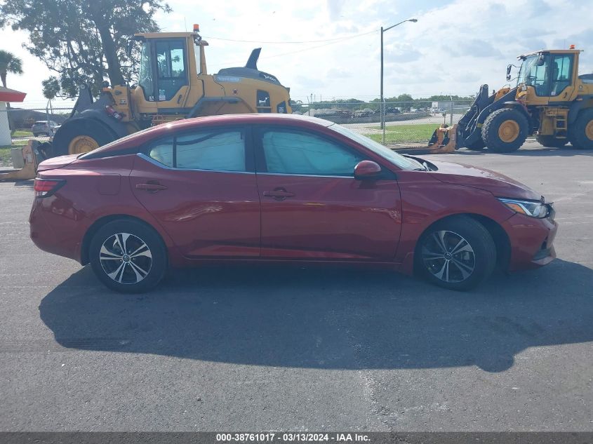 2022 Nissan Sentra Sv Xtronic Cvt VIN: 3N1AB8CV7NY265034 Lot: 38761017