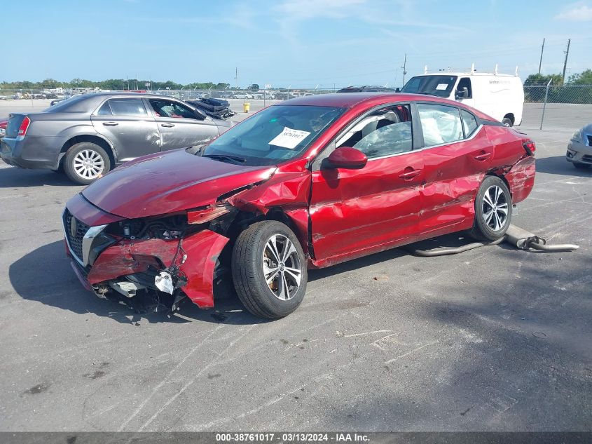 2022 Nissan Sentra Sv Xtronic Cvt VIN: 3N1AB8CV7NY265034 Lot: 38761017