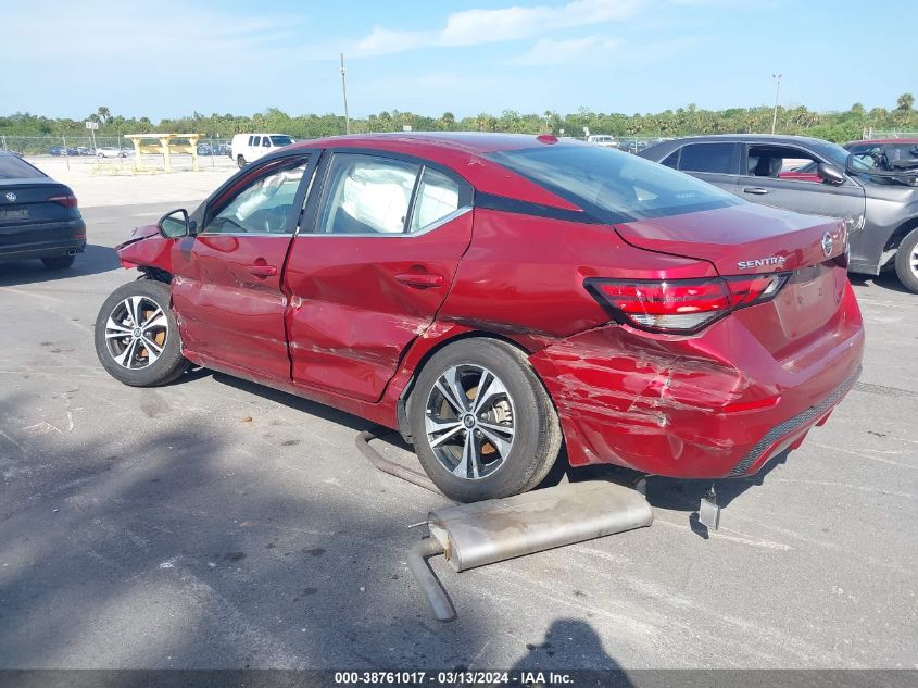 2022 Nissan Sentra Sv Xtronic Cvt VIN: 3N1AB8CV7NY265034 Lot: 38761017