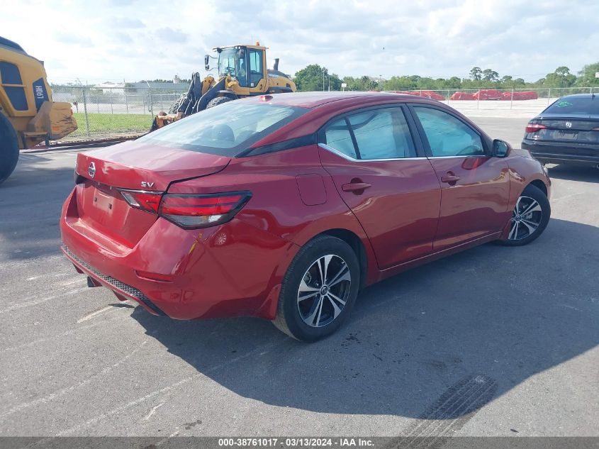 2022 Nissan Sentra Sv Xtronic Cvt VIN: 3N1AB8CV7NY265034 Lot: 38761017