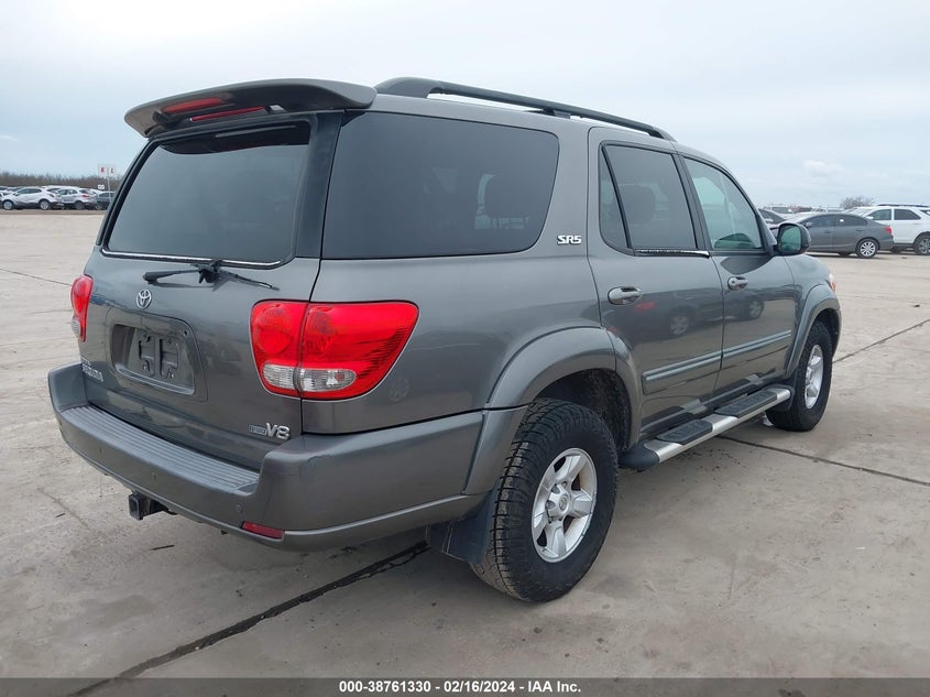 2005 Toyota Sequoia Sr5 V8 VIN: 5TDZT34A75S254666 Lot: 38761330