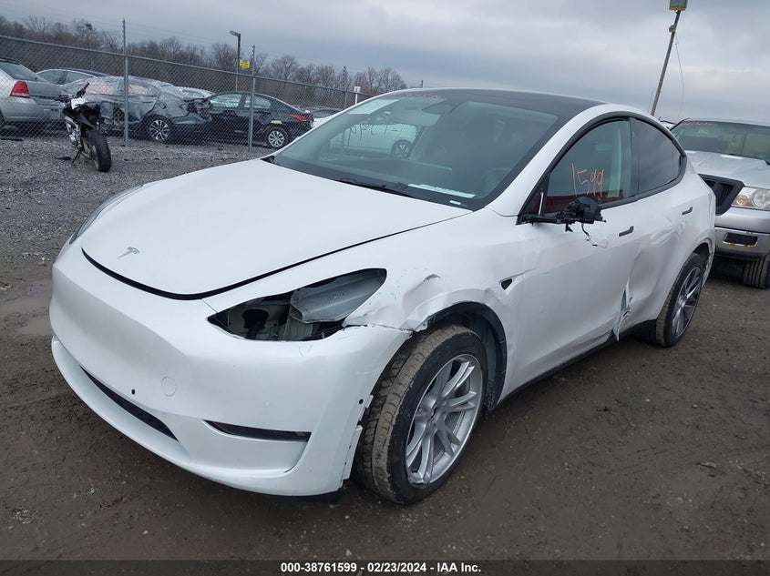 VIN 7SAYGDEE0NF494415 2022 TESLA MODEL Y LONG RANGE DUAL MOTOR ALL-WHEEL DRIVE