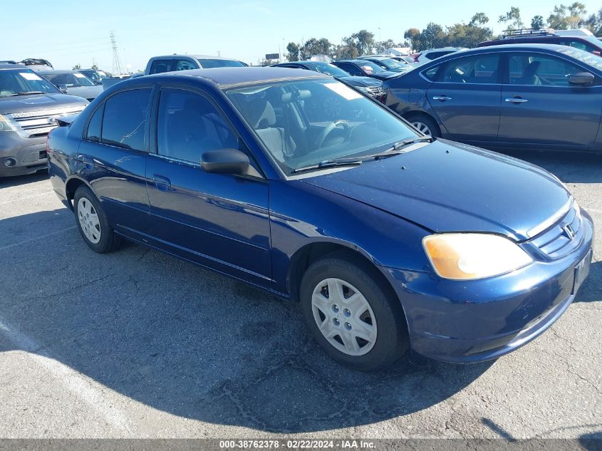 2003 Honda Civic Lx VIN: JHMES16523S000694 Lot: 38762378