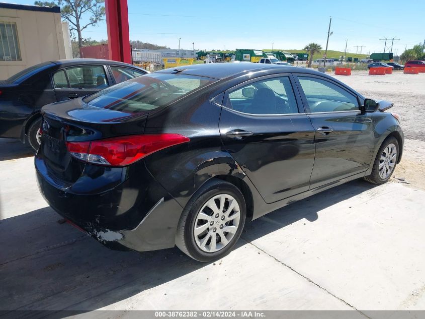 2012 Hyundai Elantra Gls VIN: 5NPDH4AE6CH116001 Lot: 38762382